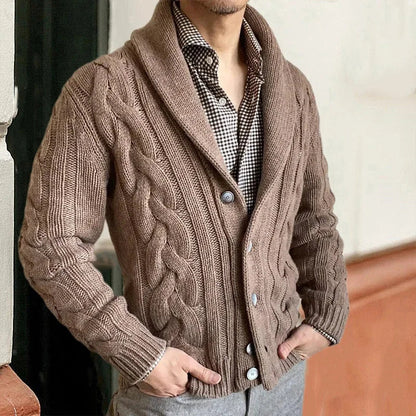 ROBERT | GEBREIDE HEREN CARDIGAN