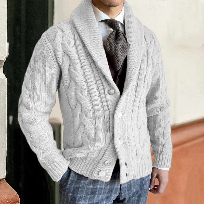 ROBERT | GEBREIDE HEREN CARDIGAN