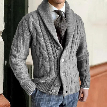 ROBERT | GEBREIDE HEREN CARDIGAN